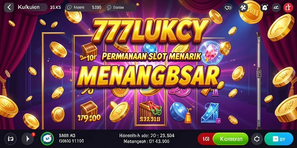 Screenshot gameplay 777LUKCY menampilkan keseruan bet bermain slot.