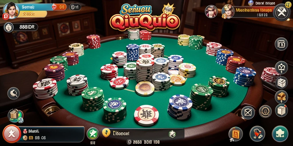 Gameplay menarik dalam permainan QiuQiu 888IDR.