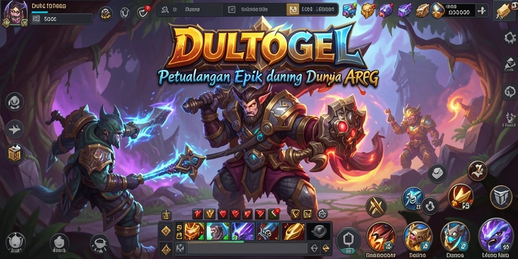 Tampilan gameplay DULTOGEL yang penuh aksi dan petualangan.