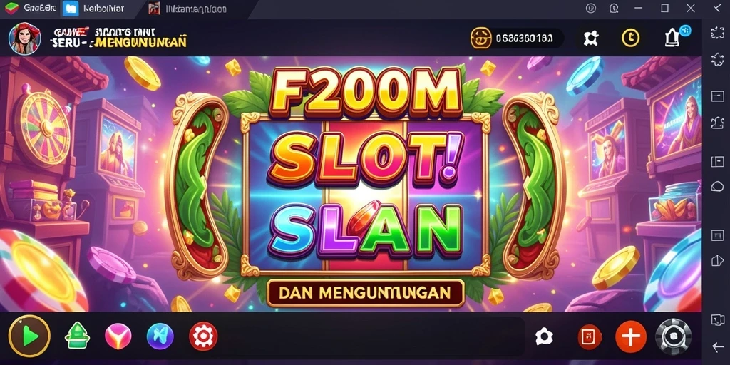 Screenshot permainan F200M menunjukkan aksi slot yang mengasyikkan.