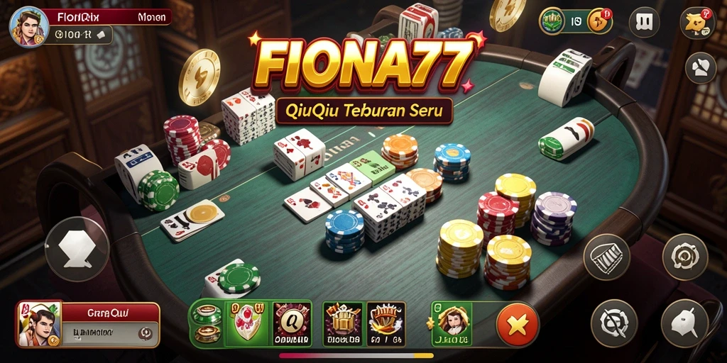 Screenshot gameplay QiuQiu FIONA77 yang seru dan menegangkan.