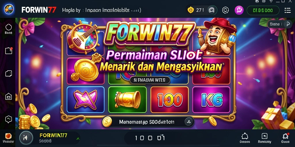 Tampilan gameplay yang menarik dan seru di FORWIN77.