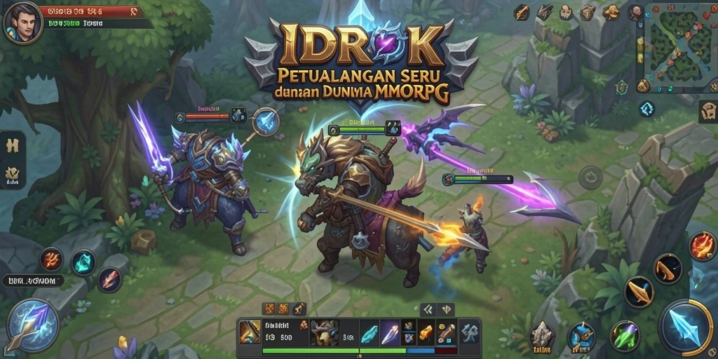 Gameplay mendalam dalam dunia MMORPG yang seru.