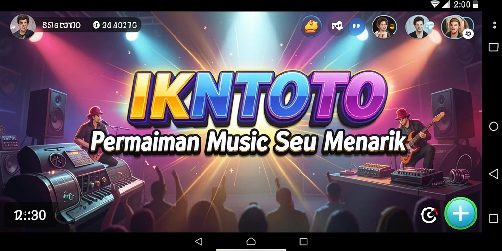 Tangkapan layar permainan <strong>IKNTOTO</strong> menampilkan aksi permainan musik yang seru.