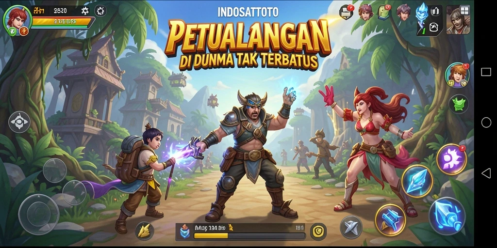Gameplay menegangkan dalam petualangan INDOSATTOTO yang seru.