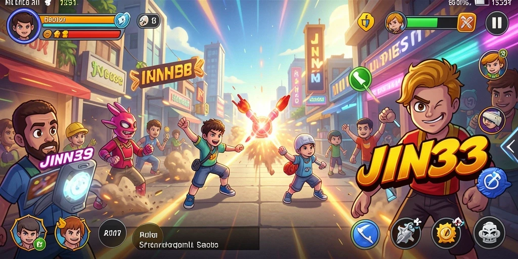 Screenshot utama JIN33 menampilkan aksi cepat dengan grafis yang menawan.