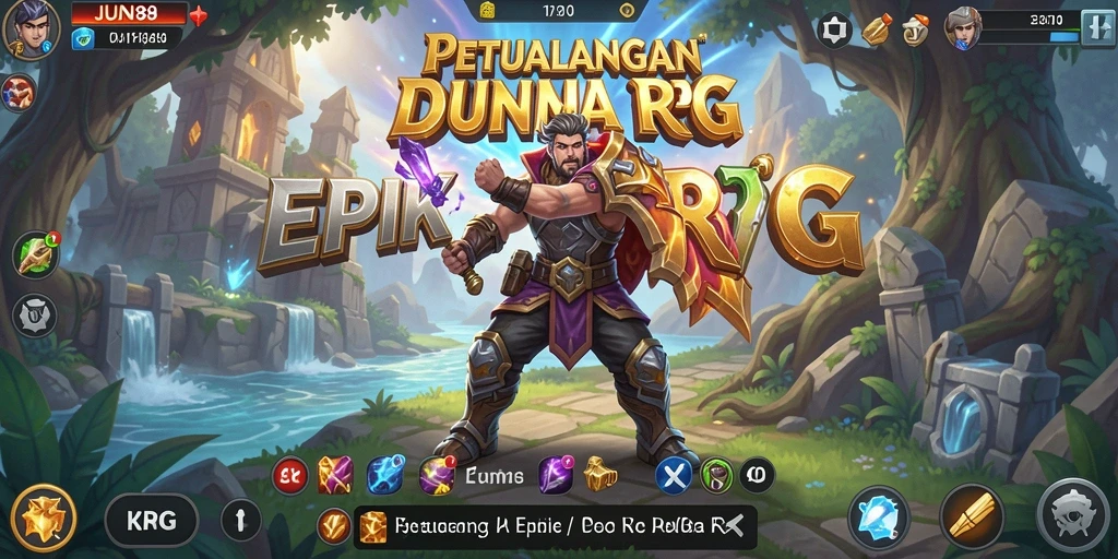 Tangkapan layar menunjukkan aksi seru dalam pertempuran RPG.