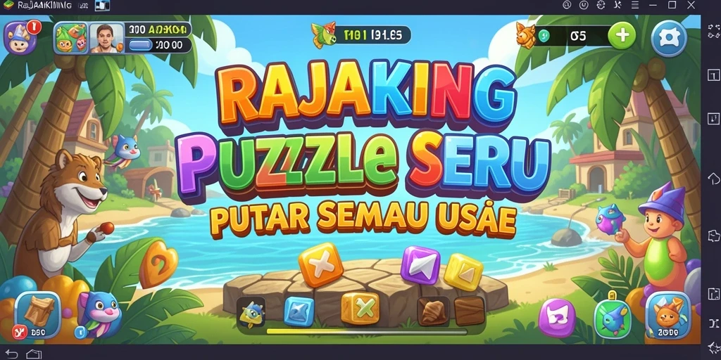 Tampilan gameplay RAJAKING yang menarik dan menantang.