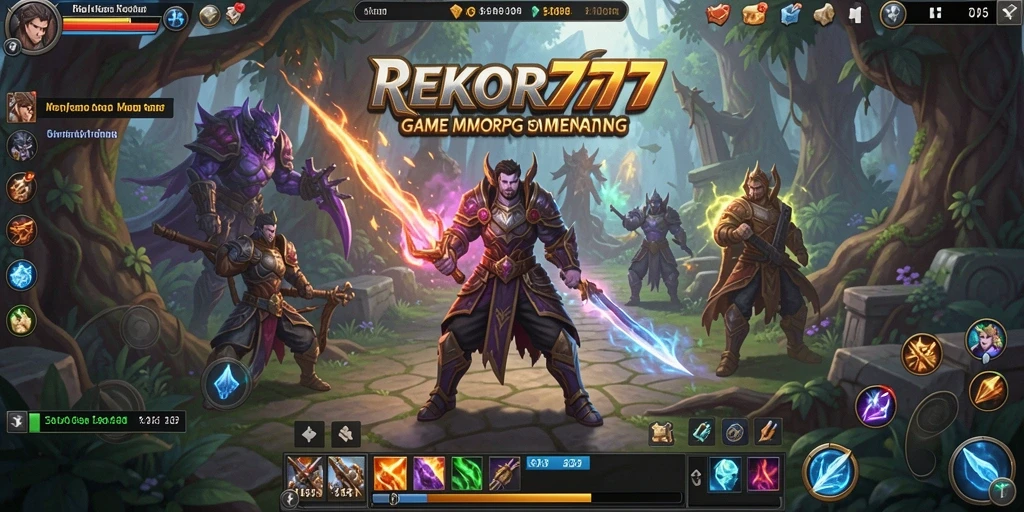 Tampilan gameplay seru dalam dunia fantasi REKOR777.