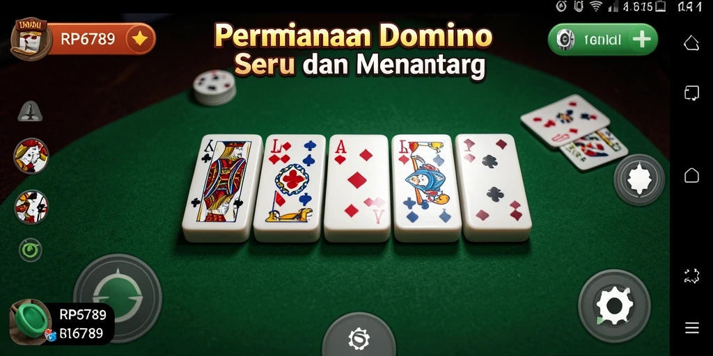 Tampilan gameplay yang menarik dari RP6789 saat bermain Domino.