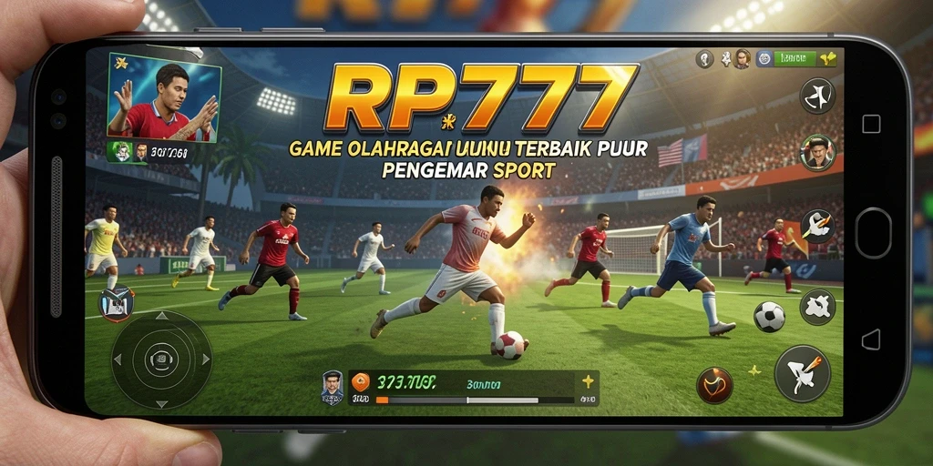 Screenshot RP777 menampilkan aksi seru dalam pertandingan olahraga.