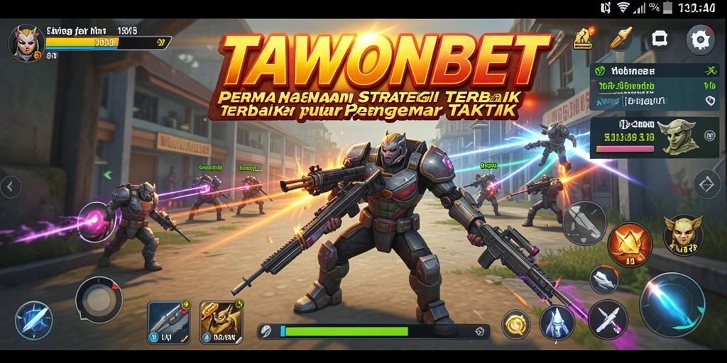 Screenshot utama TAWONBET menampilkan pertarungan strategi yang seru.