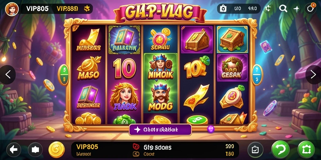 Tampilan gameplay menarik dari <strong>VIP805</strong> dengan berbagai tema Slot.