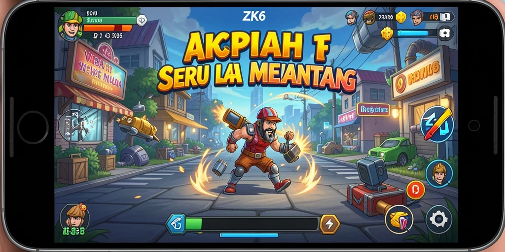 Tangkapan layar menampilkan gameplay seru ZK6 dalam genre Arcade.